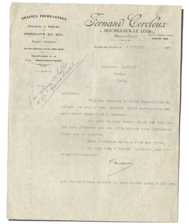 lettre fernand cercleux lettre fernand cercleux
